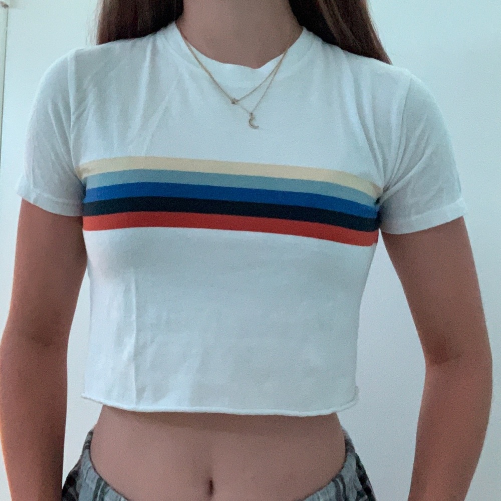 Small Cropped White T-shirt